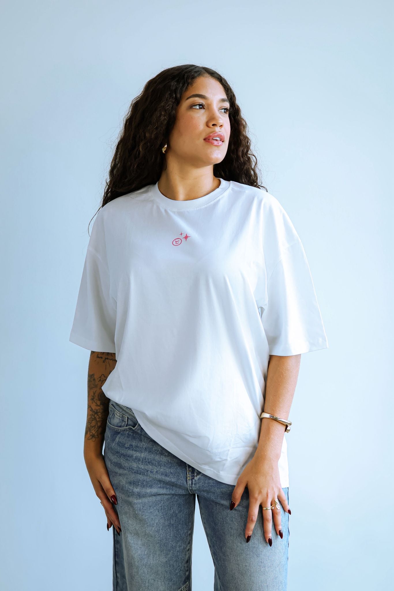 Sete Tee White and Pink