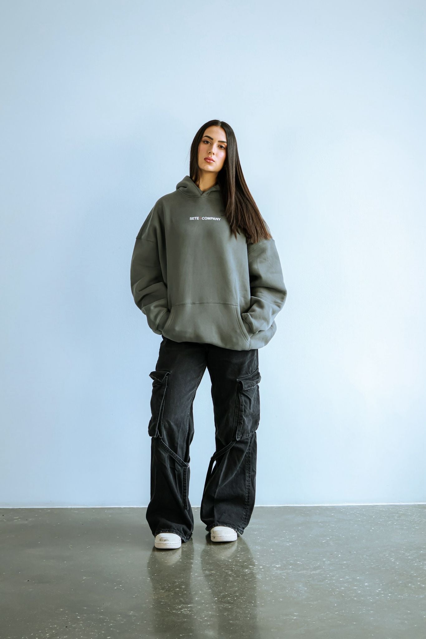 Not Average Hoodie Gray