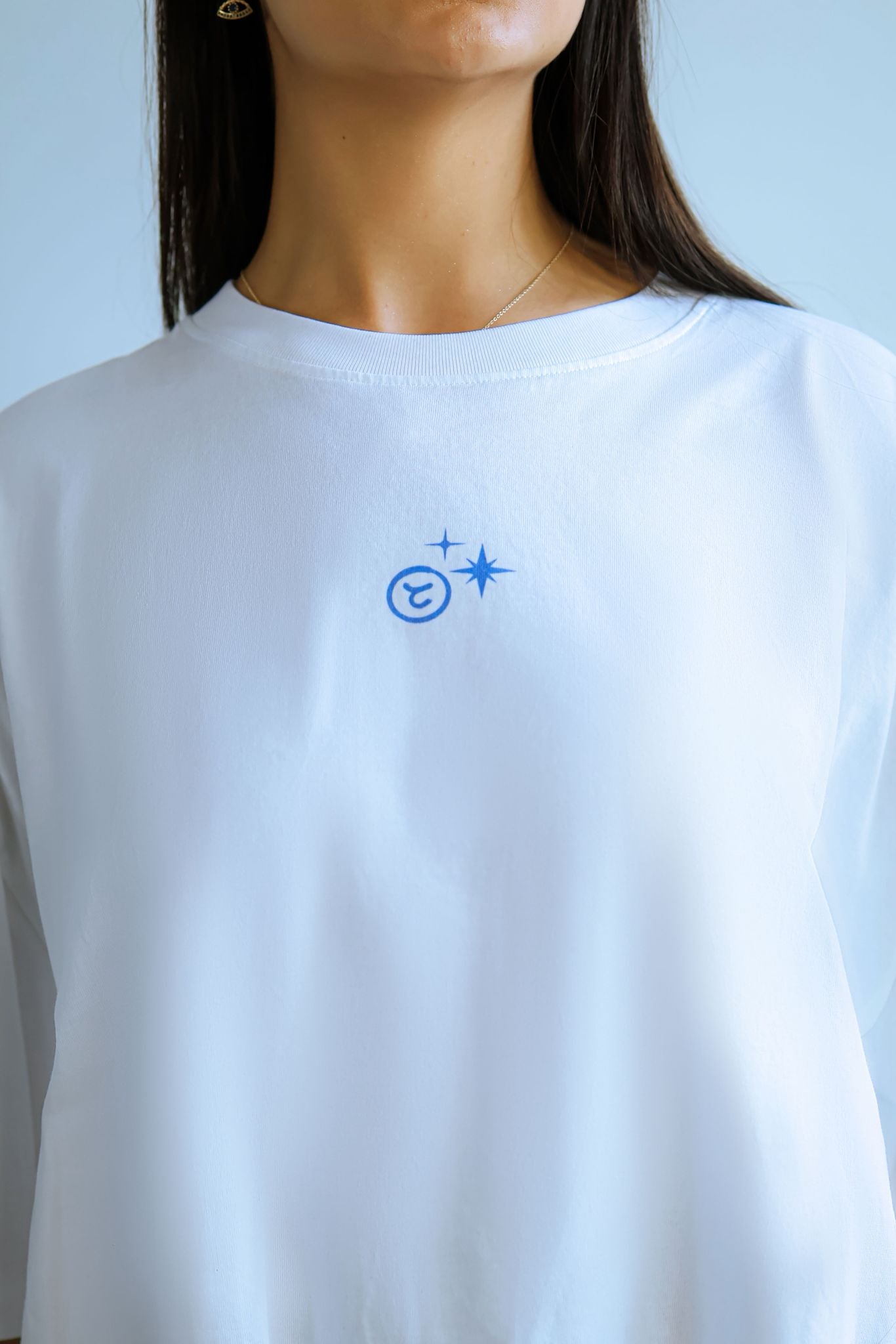 Sete Tee White and Blue