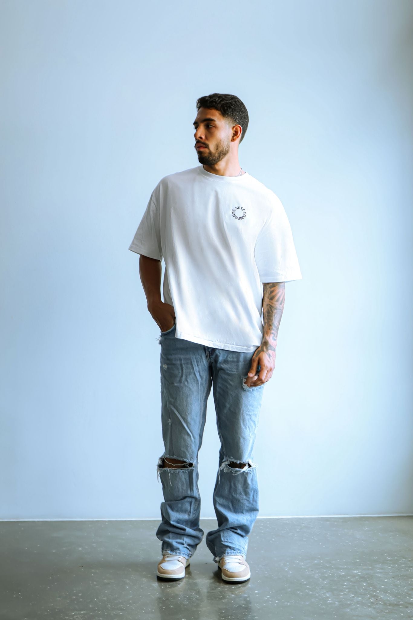 Beat The Mirror Tee White