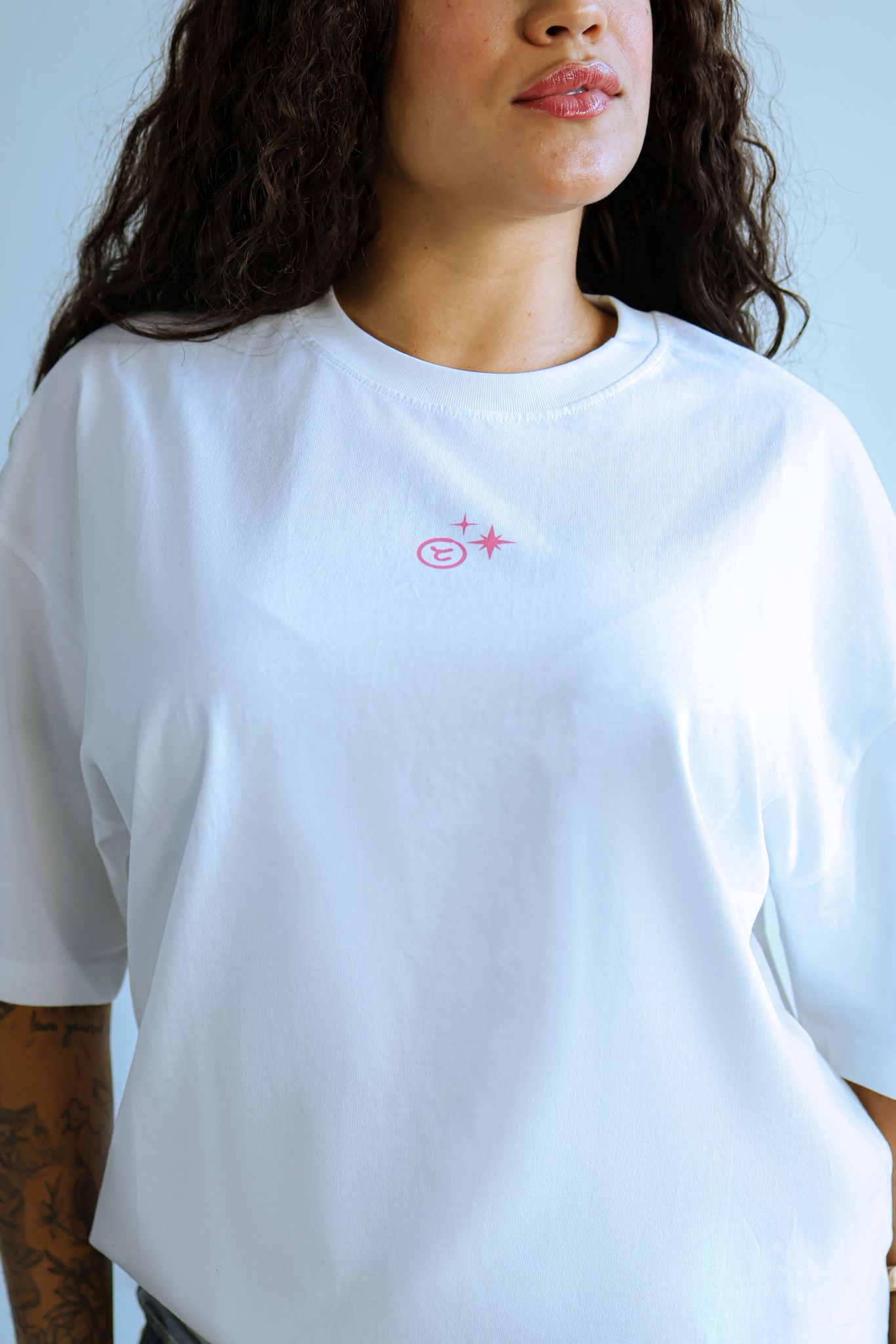 Sete Tee White and Pink
