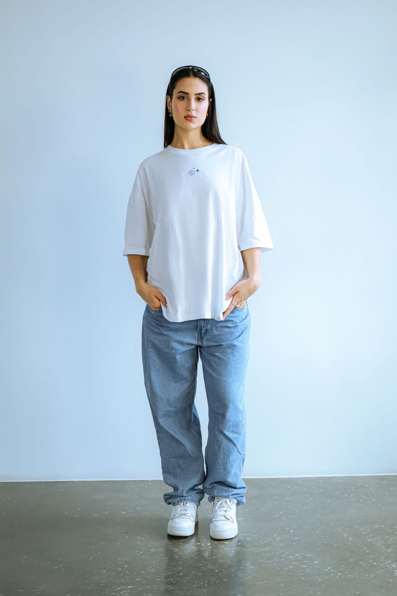 Sete Tee White and Blue