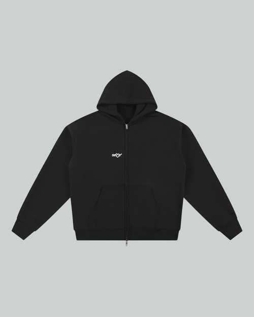 24/7 Zip Up Black