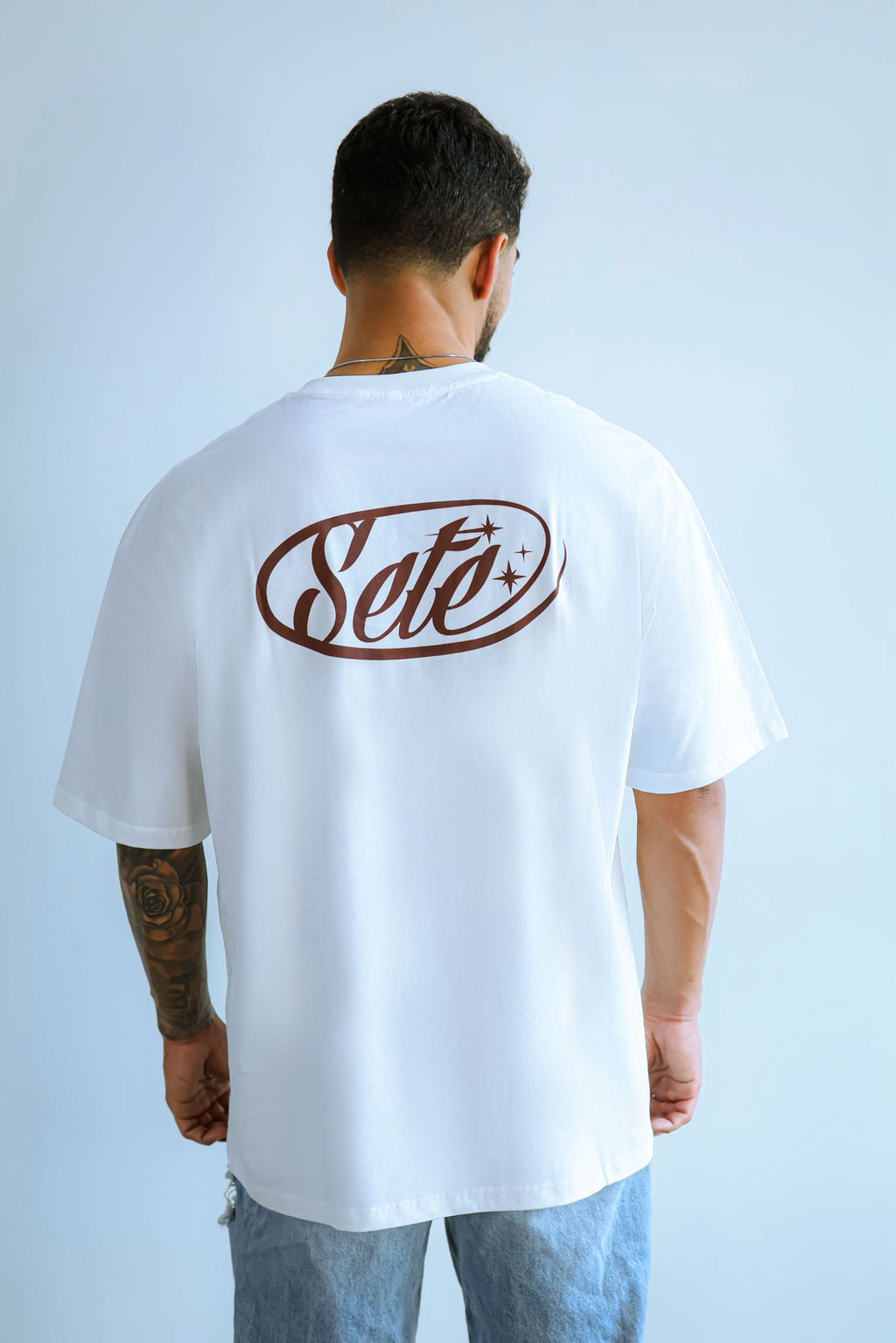 Sete Tee White and Brown