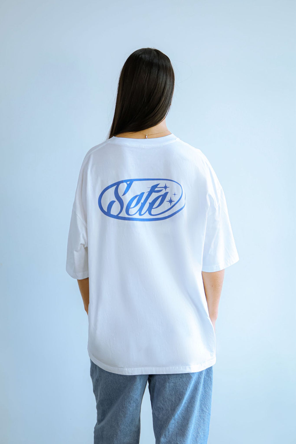 Sete Tee White and Blue