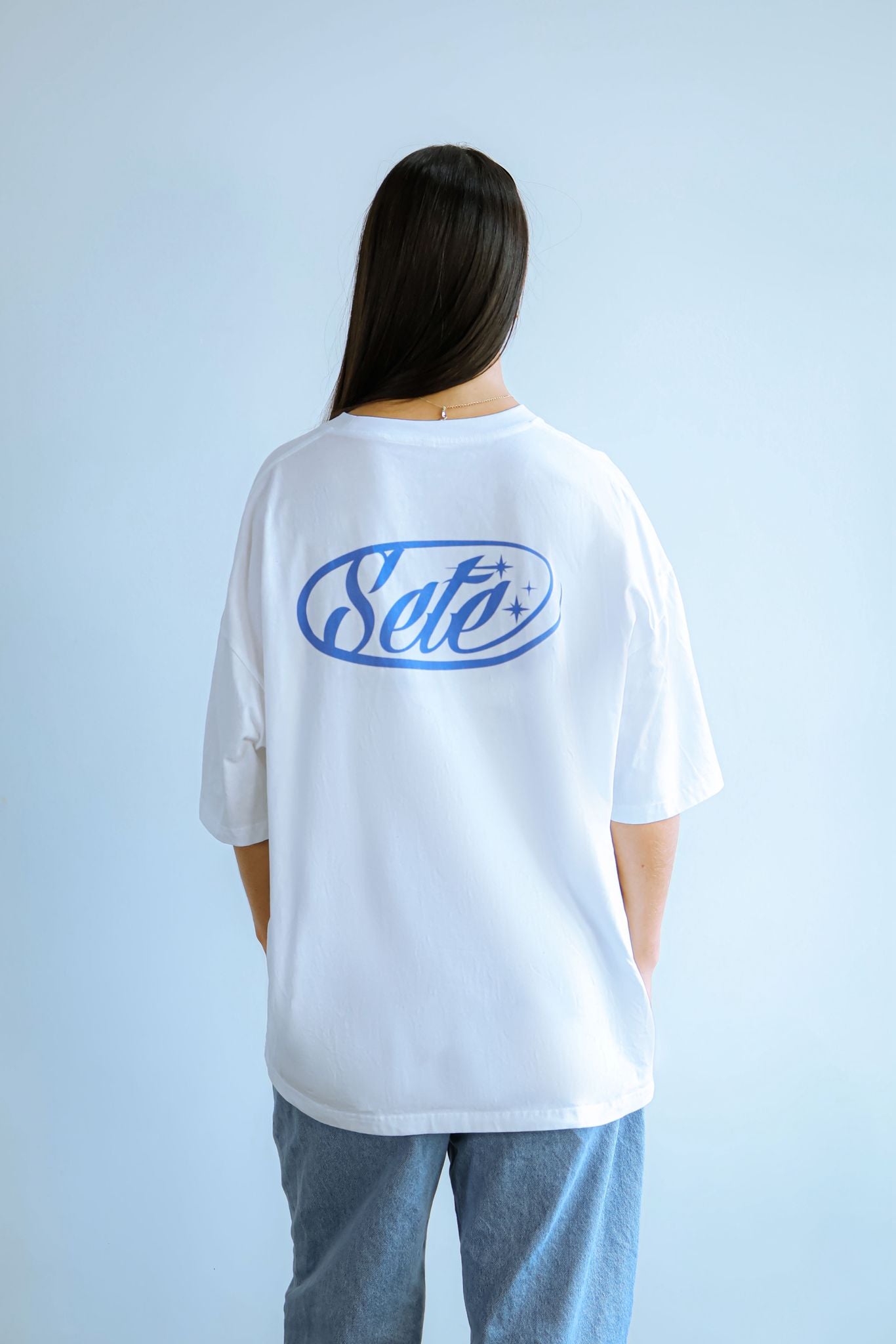 Sete Tee White and Blue