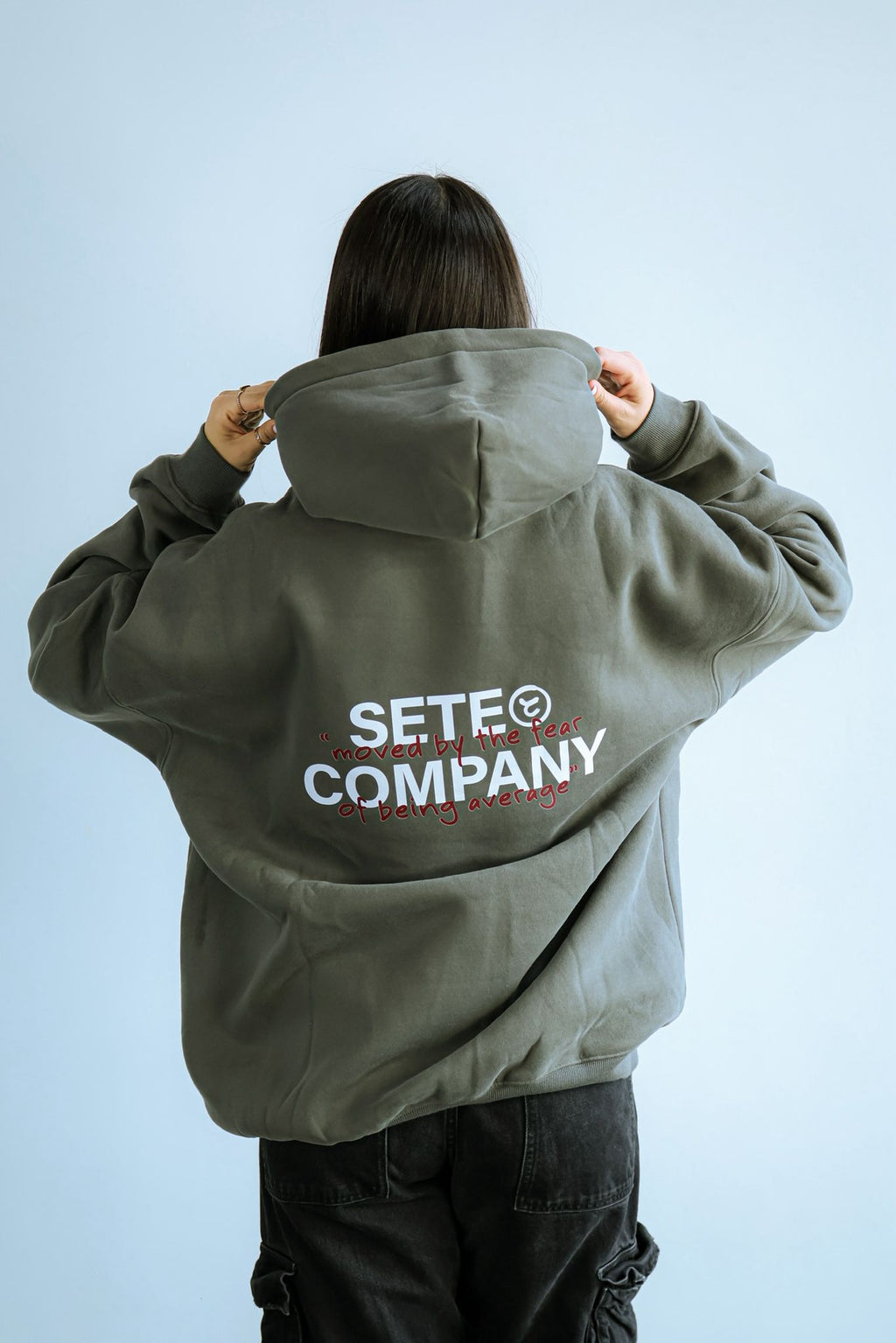 Not Average Hoodie Gray