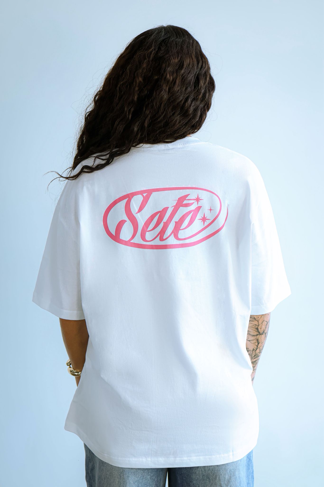 Sete Tee White and Pink