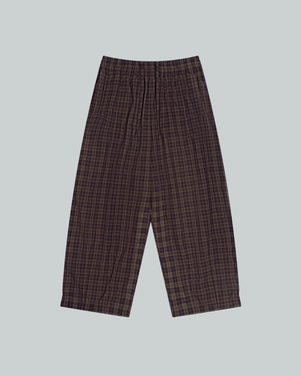 Plaid Wide Pants