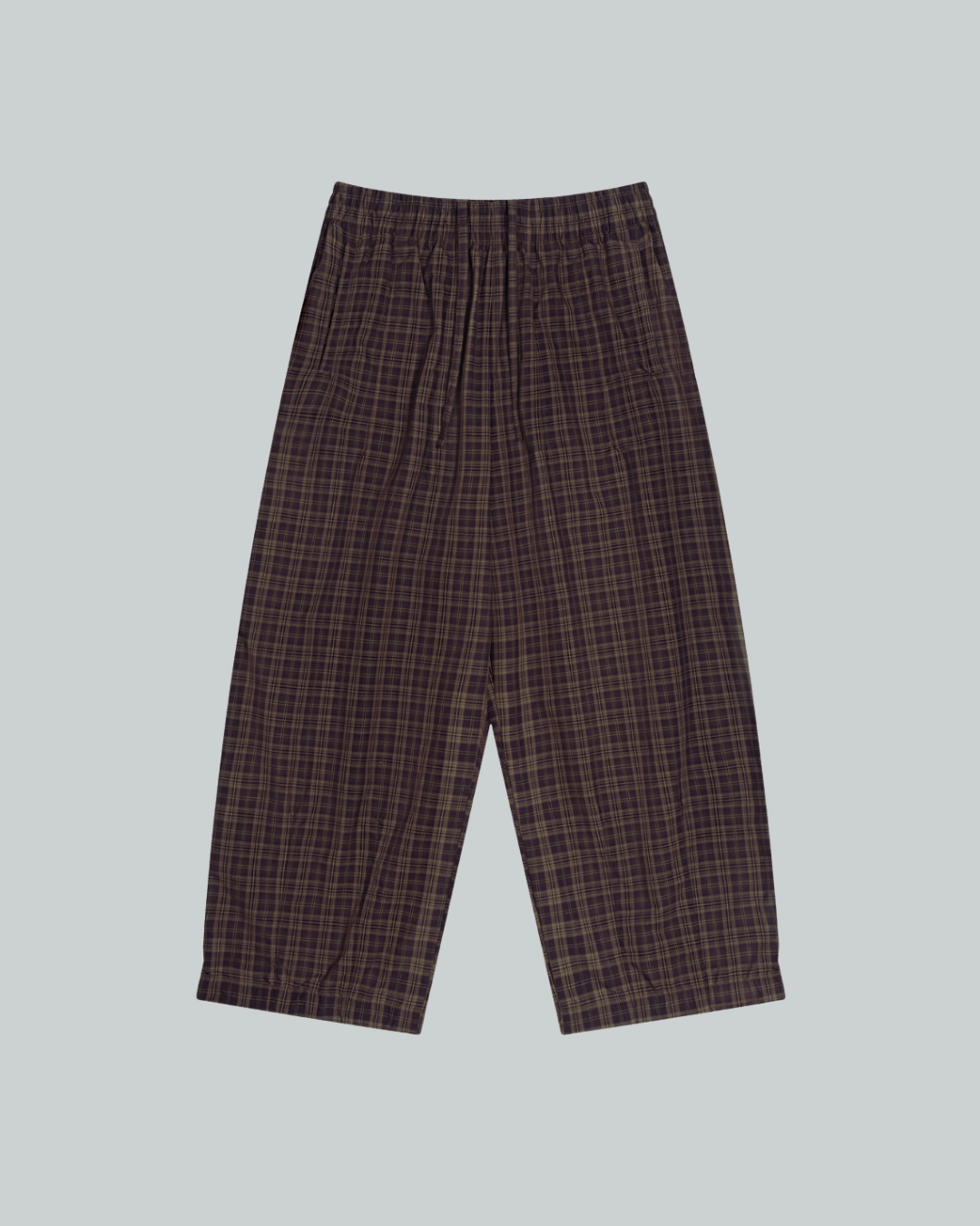 Plaid Wide Pants