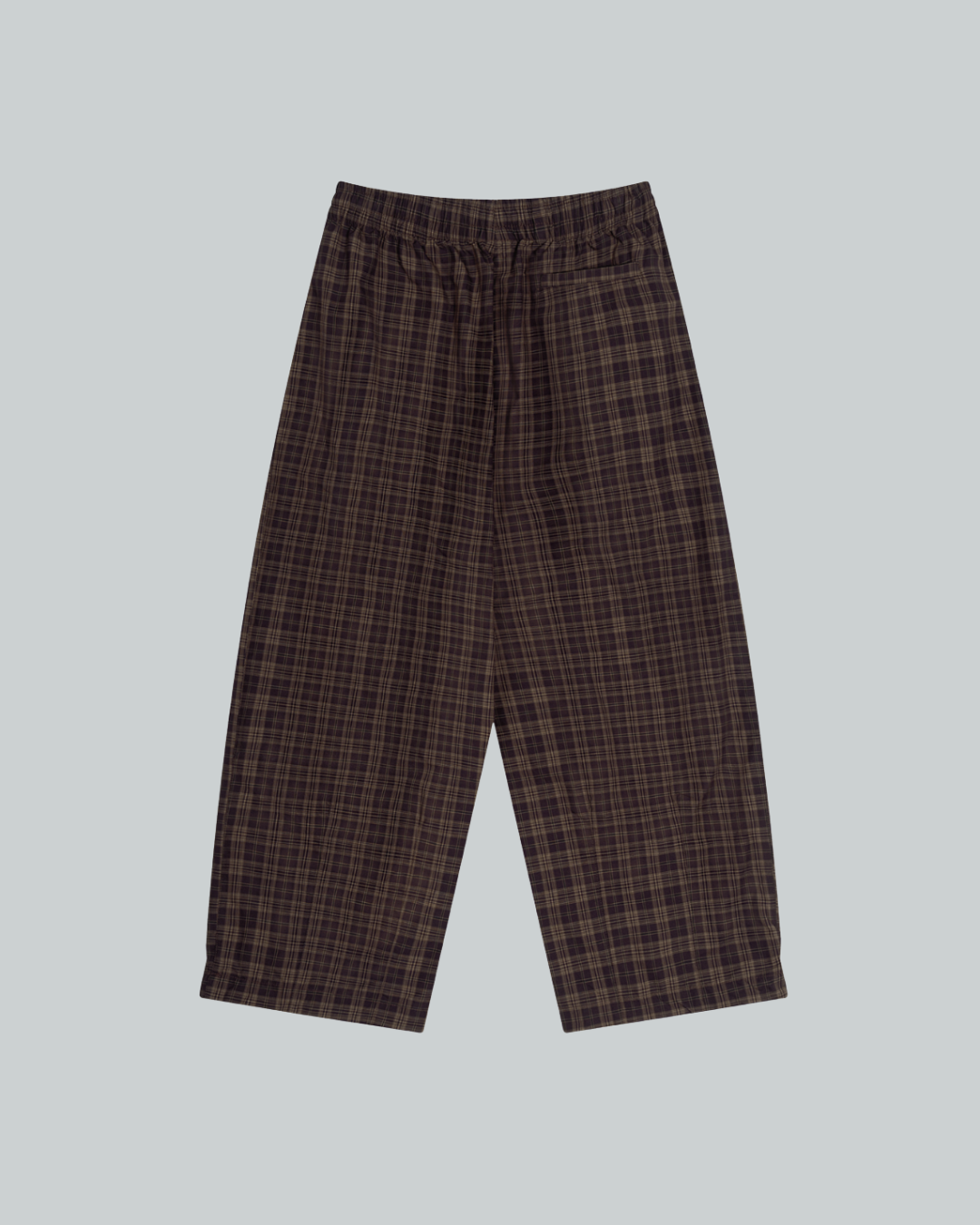 Plaid Wide Pants