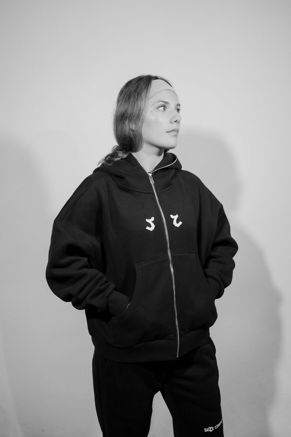 Double Sete Full-Zip Hoodie