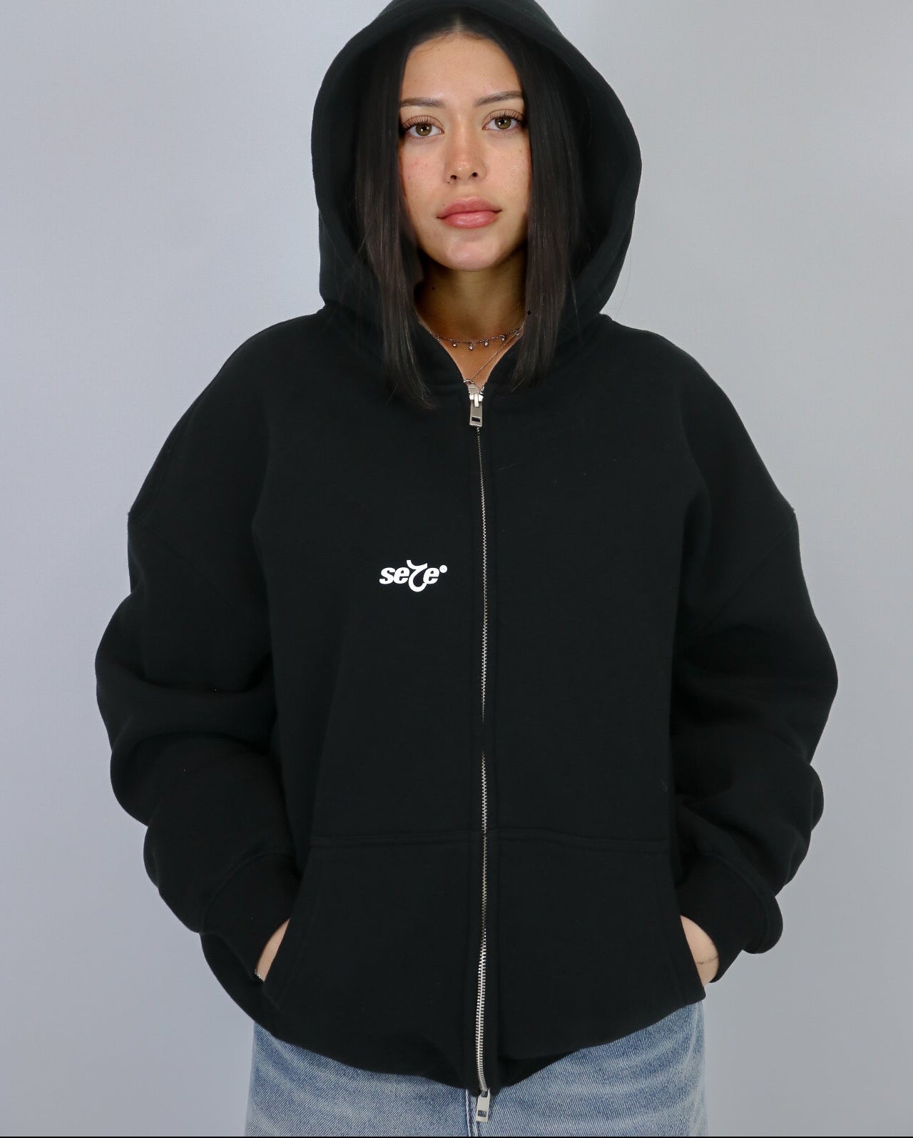 24/7 Zip Up Black