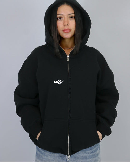 24/7 Zip Up Black
