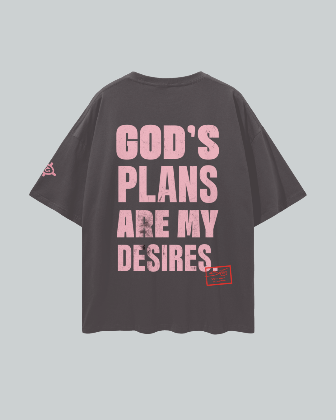 God's Plans Tee Gray